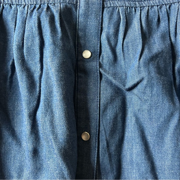 NWT Crewcuts Indigo Denim Snap Front Dress - Picture 6 of 6